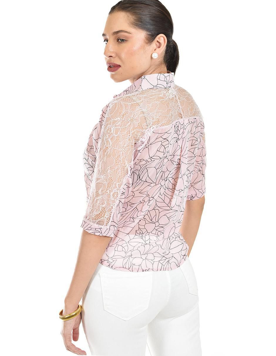Blusa manga al codo para mujer 3