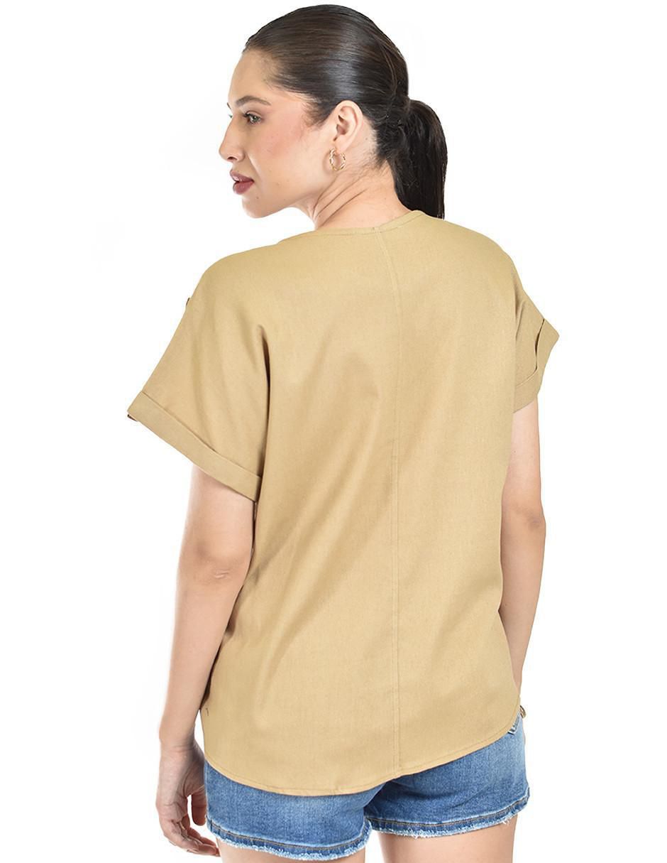 Blusa manga corta para mujer 3