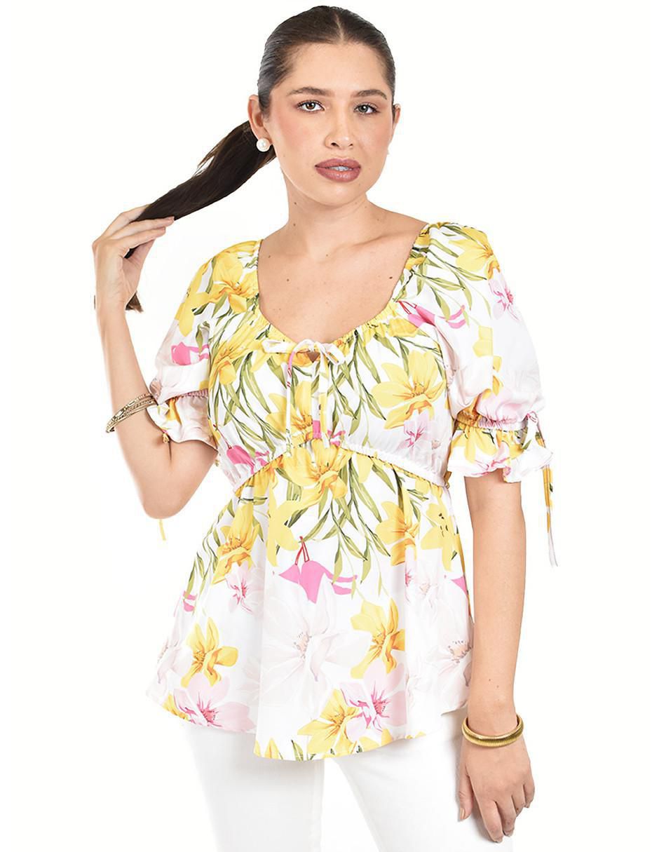 Blusa manga corta para mujer