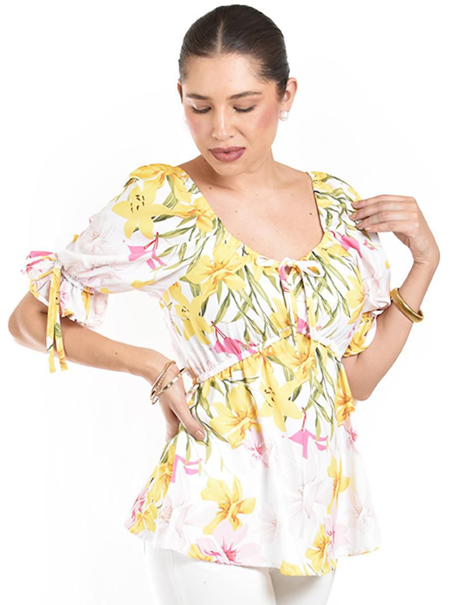 Blusa manga corta para mujer 4