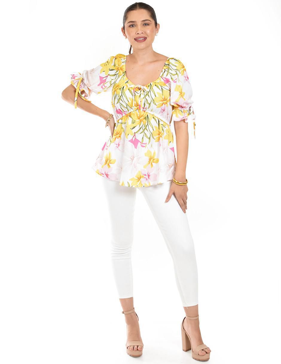 Blusa manga corta para mujer 5