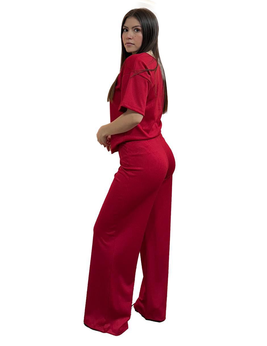 Conjunto casual yaretni moda sin falilia ni coleccion "de" algodón, poliéster y elastano "para" mujer 2 piezas