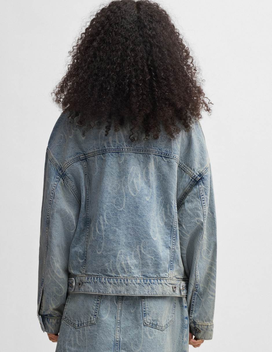 Chamarra denim de mezclilla para mujer 5