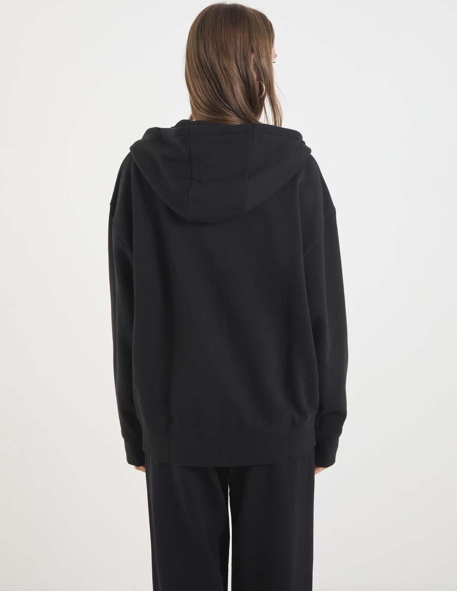 Sudadera con capucha y bolsa para mujer 2