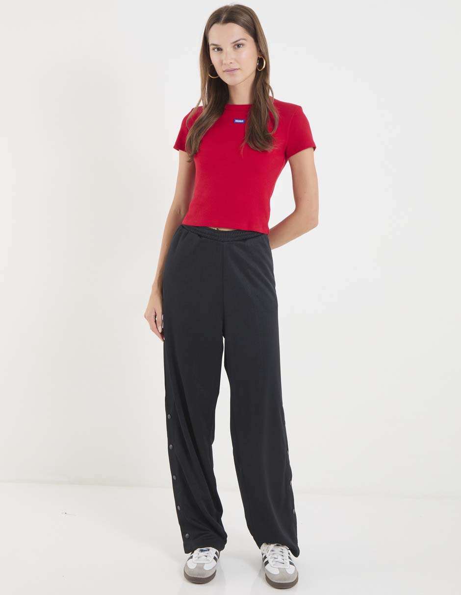 Pants straight con elástico para mujer 3