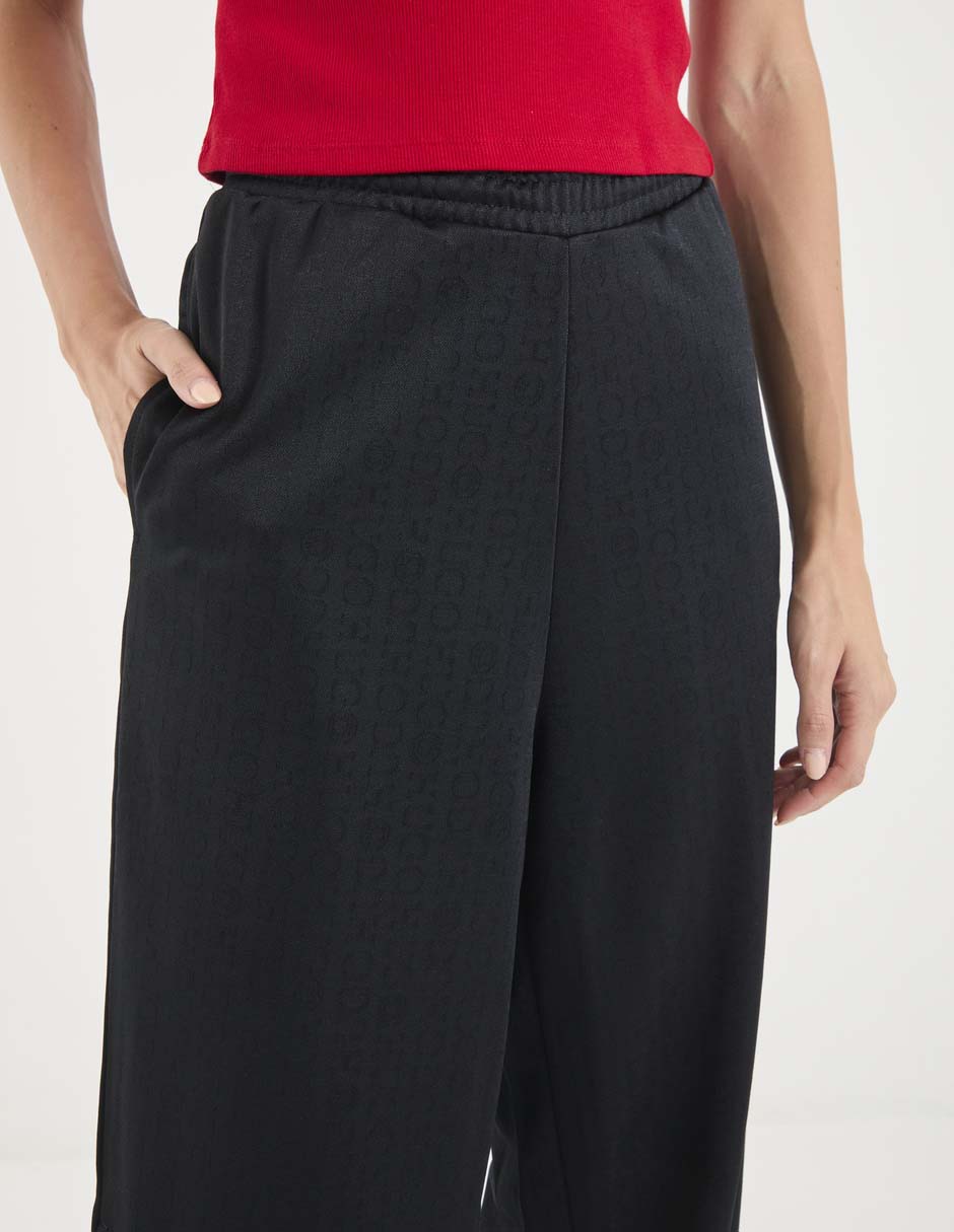 Pants straight con elástico para mujer 4