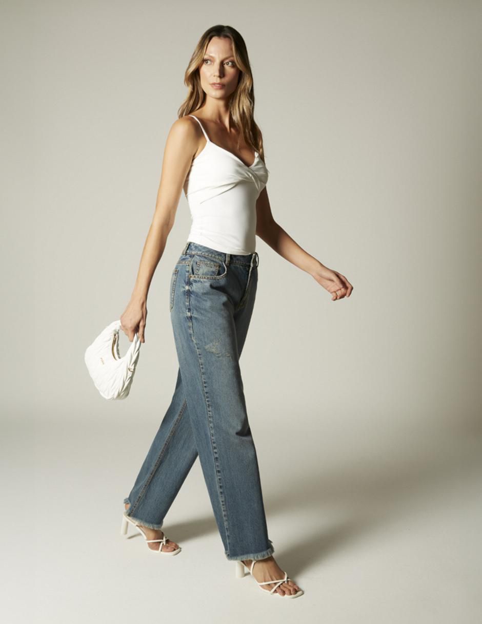 Jeans straight para mujer 4