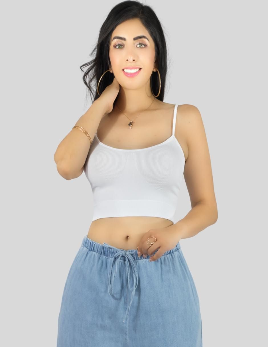 Set top escote cuadrdo tirante ajustable