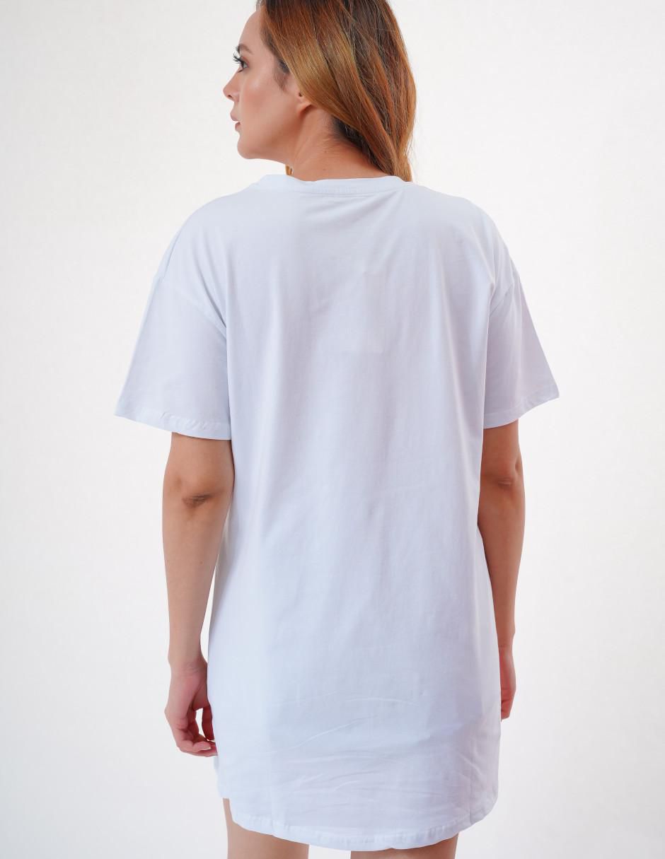 Playera manga corta cuello redondo para mujer 3