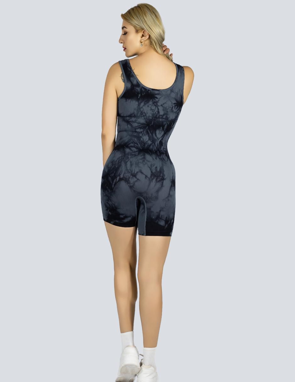"jumpsuit" malabis "de" poliéster athleisure "estampado" tie dye "para mujer"