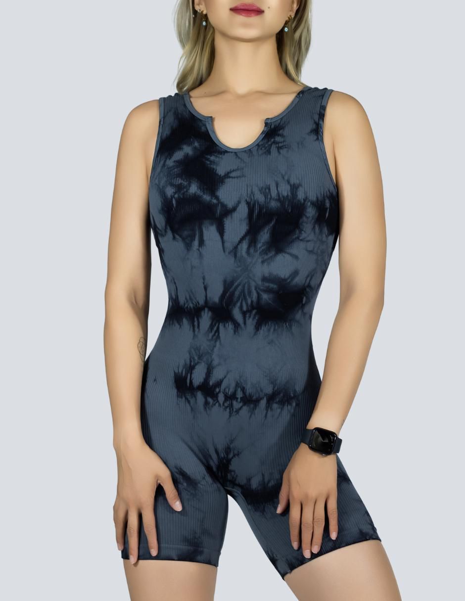 "jumpsuit" malabis "de" poliéster athleisure "estampado" tie dye "para mujer"