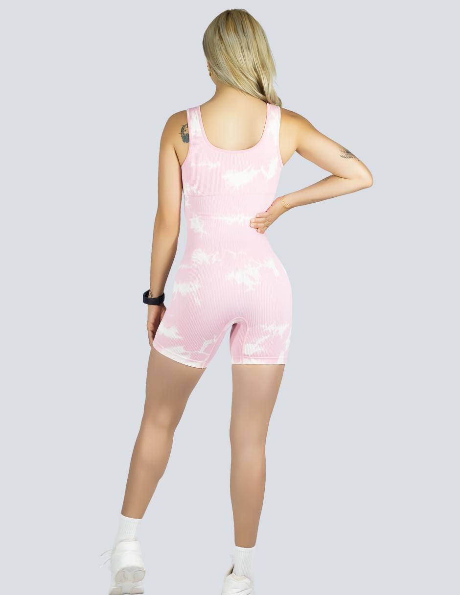 "jumpsuit" malabis "de" poliéster athleisure "estampado" tie dye "para mujer"