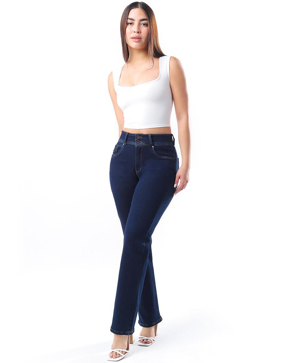 Jeans straight J-Kyr-3561-Dark para mujer 4