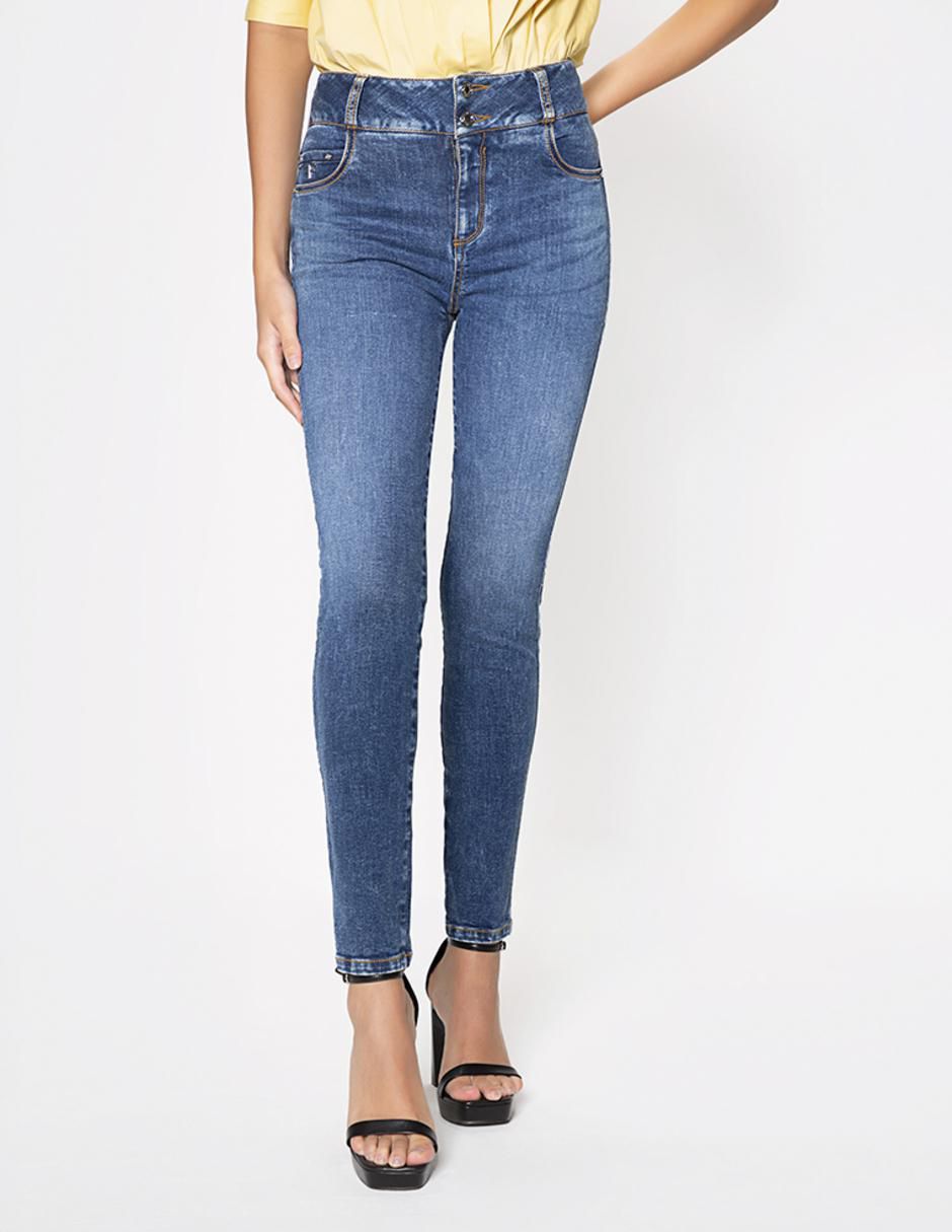 Jeans skinny corte cintura alta para mujer Jeans skinny corte cintura alta para mujer