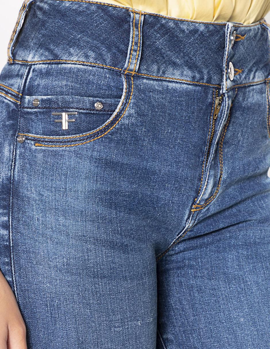 Jeans skinny corte cintura alta para mujer 3