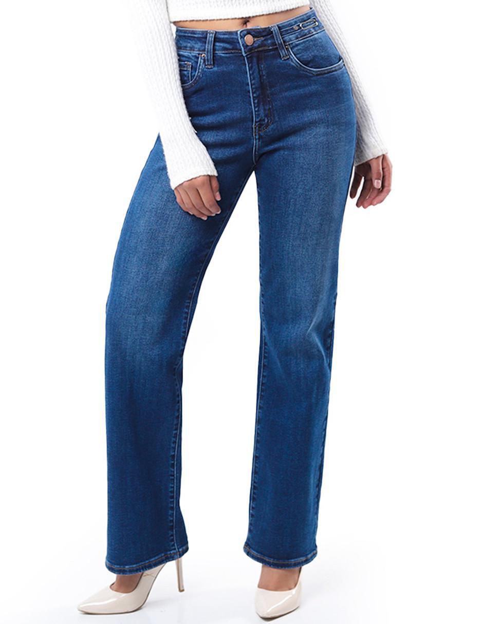 Jeans wide leg j-kyr-3550-dark corte media cintura para mujer Jeans wide leg j-kyr-3550-dark corte media cintura para mujer