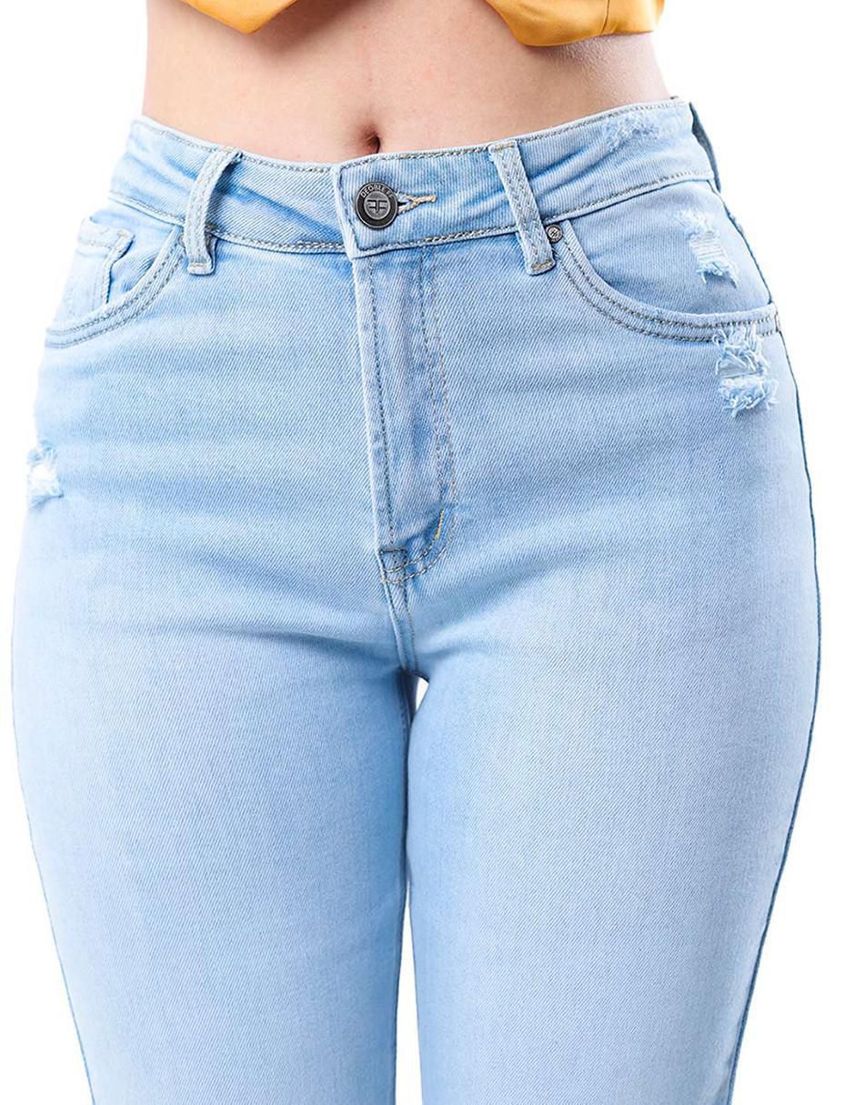 Jeans straight para mujer 4