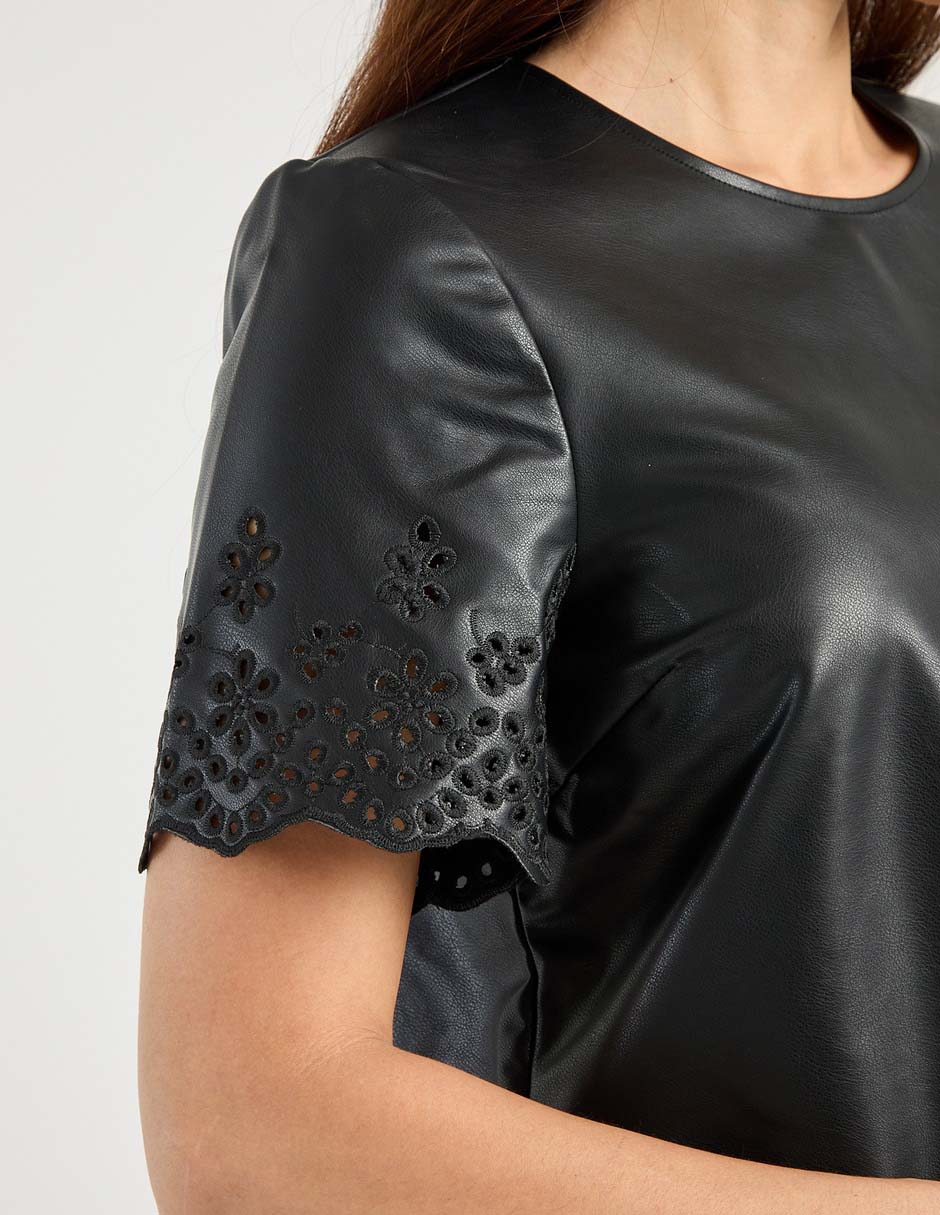 Blusa manga corta para mujer 4