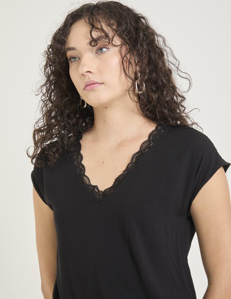 Blusa manga corta para mujer 4