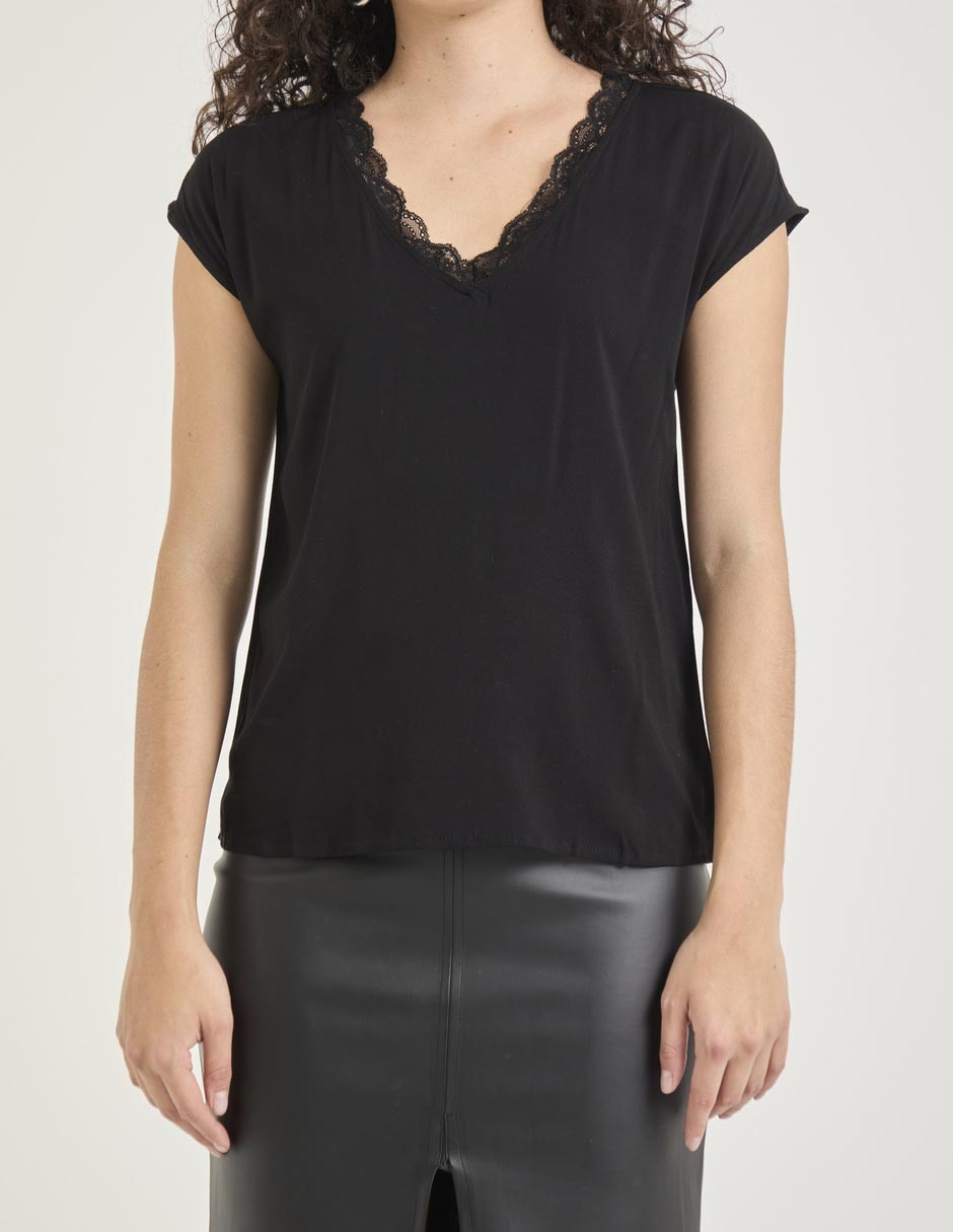 Blusa manga corta para mujer 5
