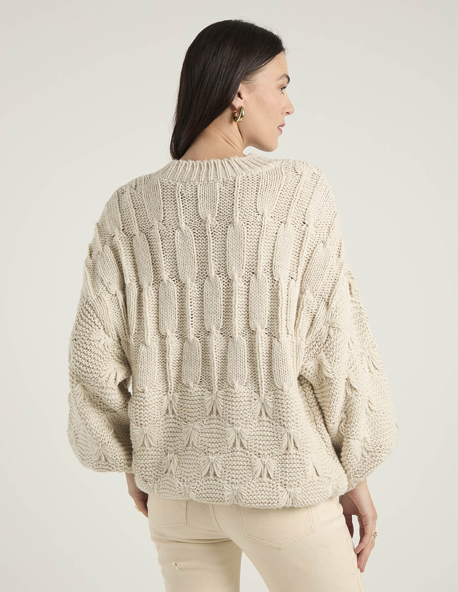 Suéter cuello redondo para mujer 6