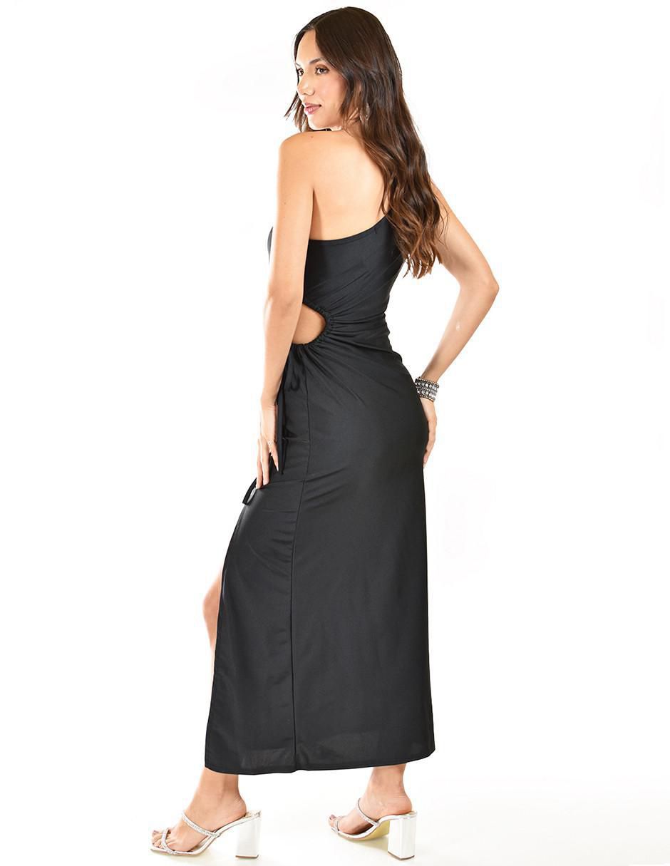 Vestido midi de fiesta escote medio 4