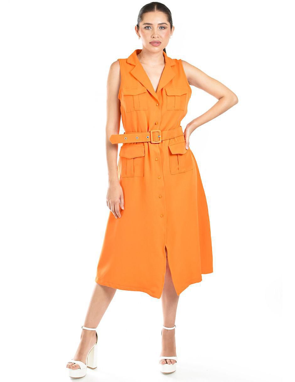 Vestido midi casual para mujer