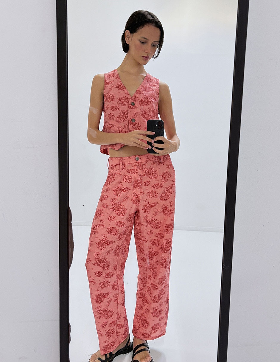 Pantalón regular para mujer 7