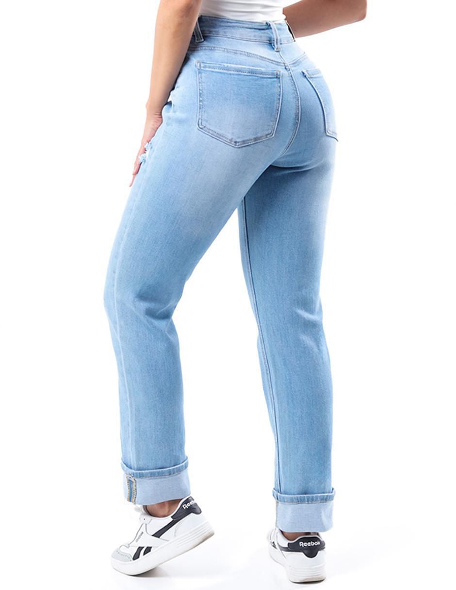 Jeans straight para mujer 2