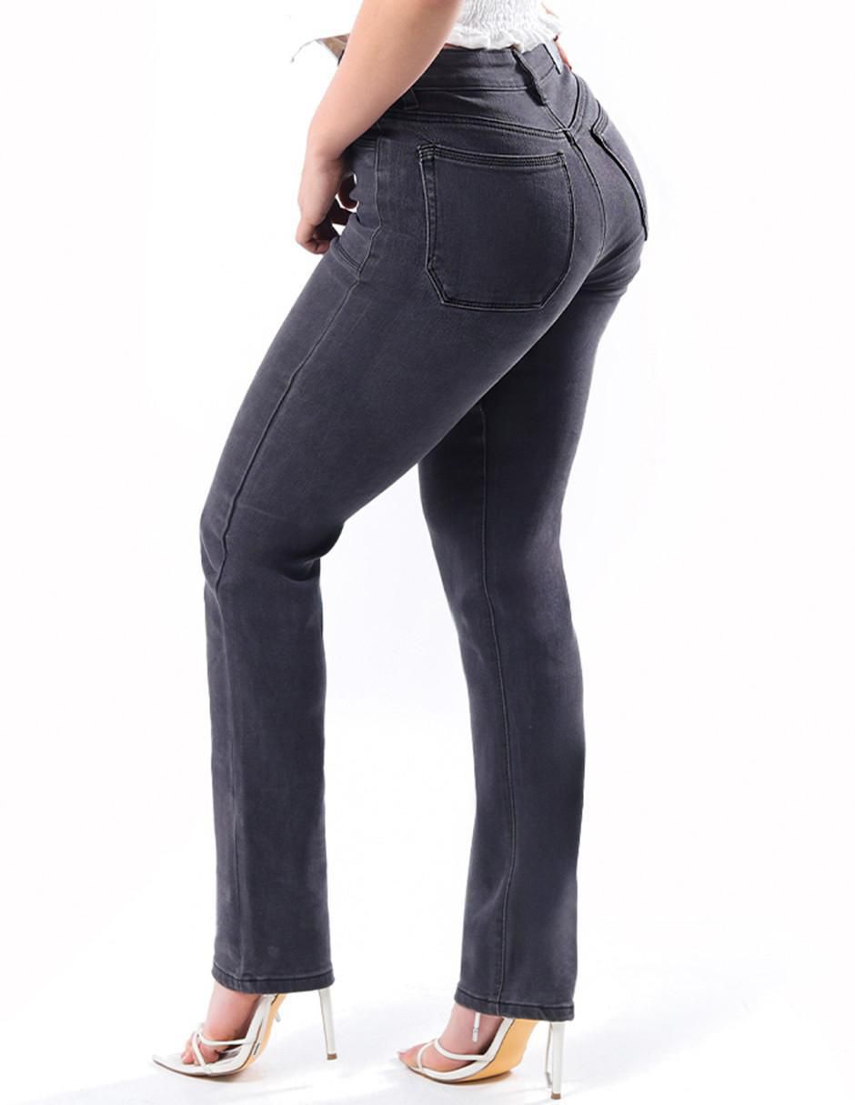 Jeans straight J-Kyr-1346-Negro para mujer 2