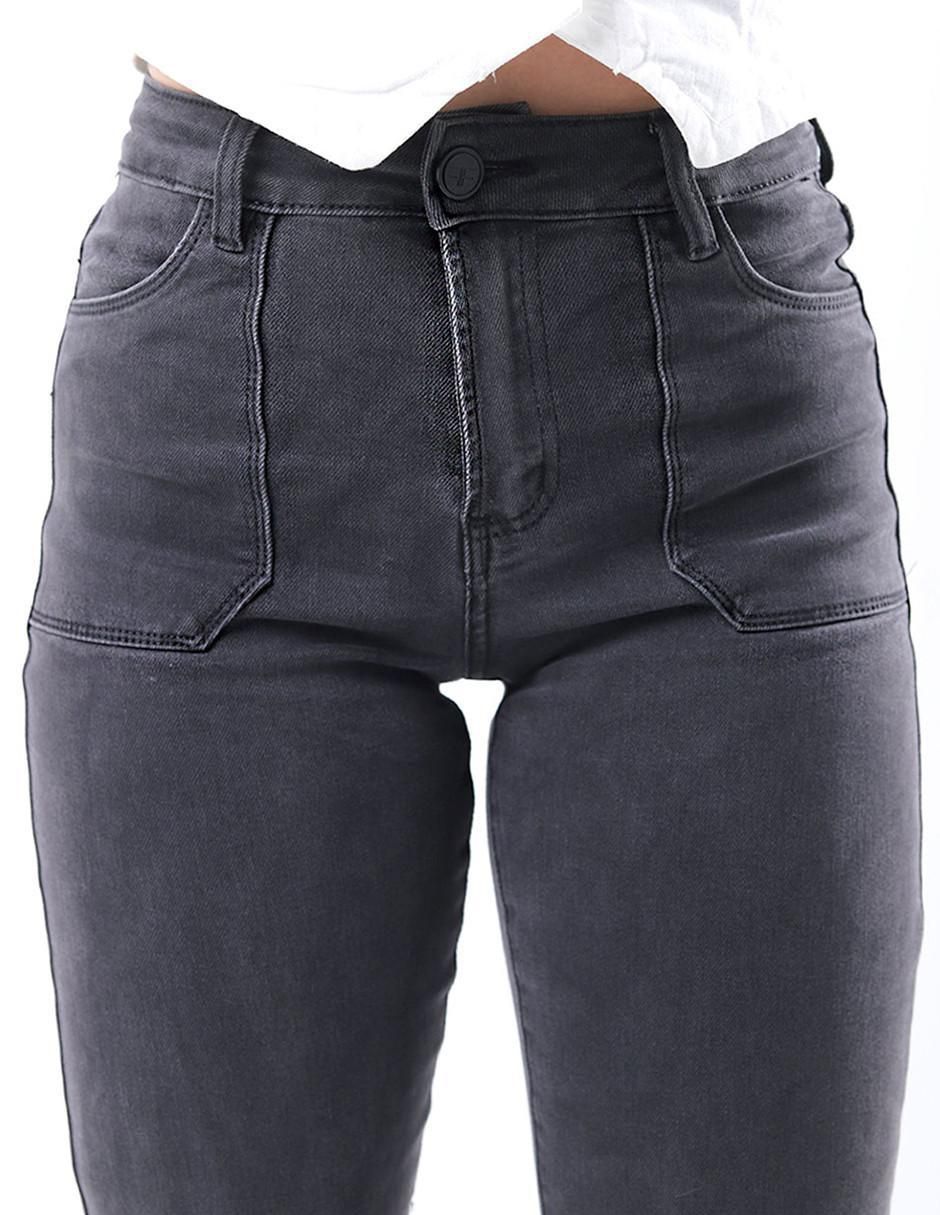 Jeans straight J-Kyr-1346-Negro para mujer 3