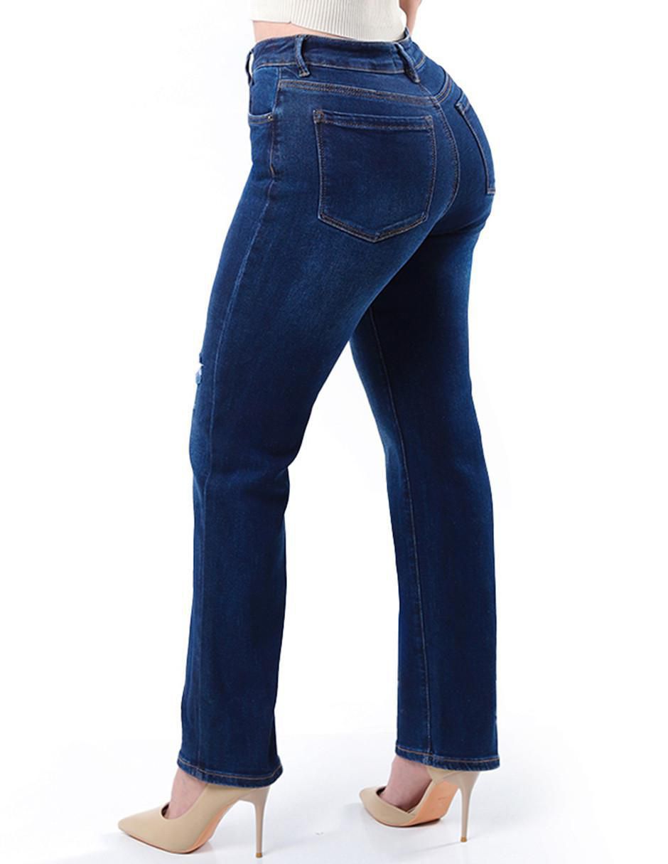 Jeans straight para mujer 2