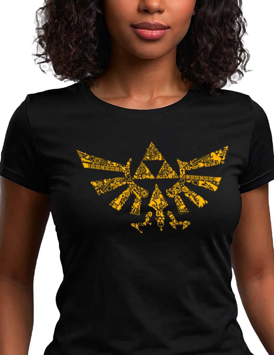 Playera manga corta Zelda cuello redondo para mujer 2