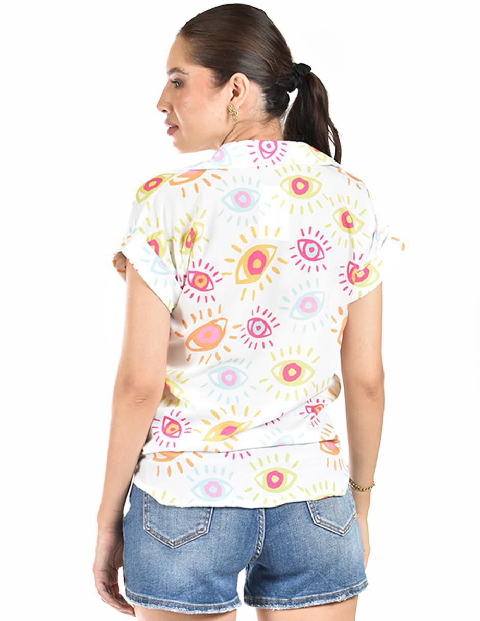 Blusa manga corta para mujer 3