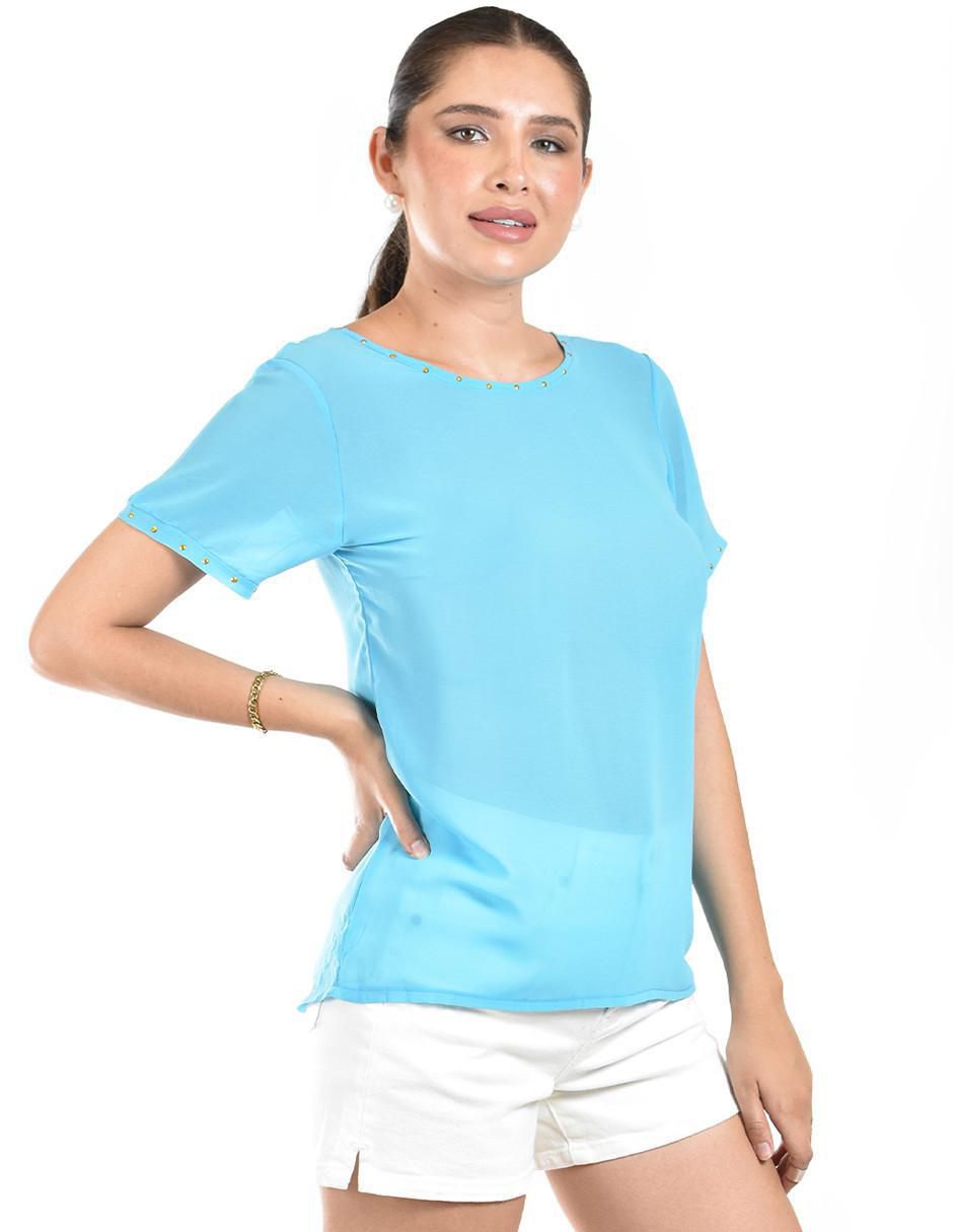 Blusa manga corta para mujer 2