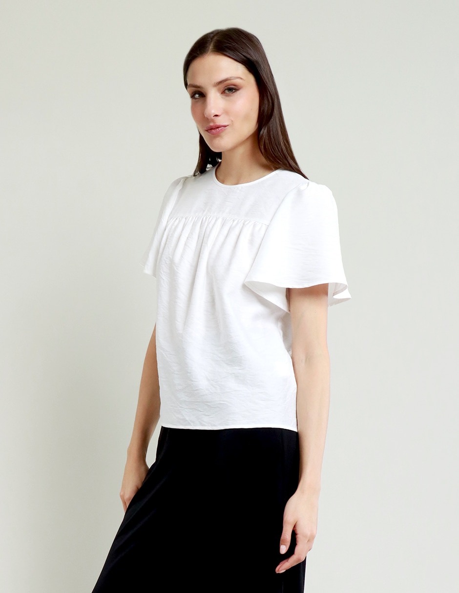 Blusa manga corta para mujer 3