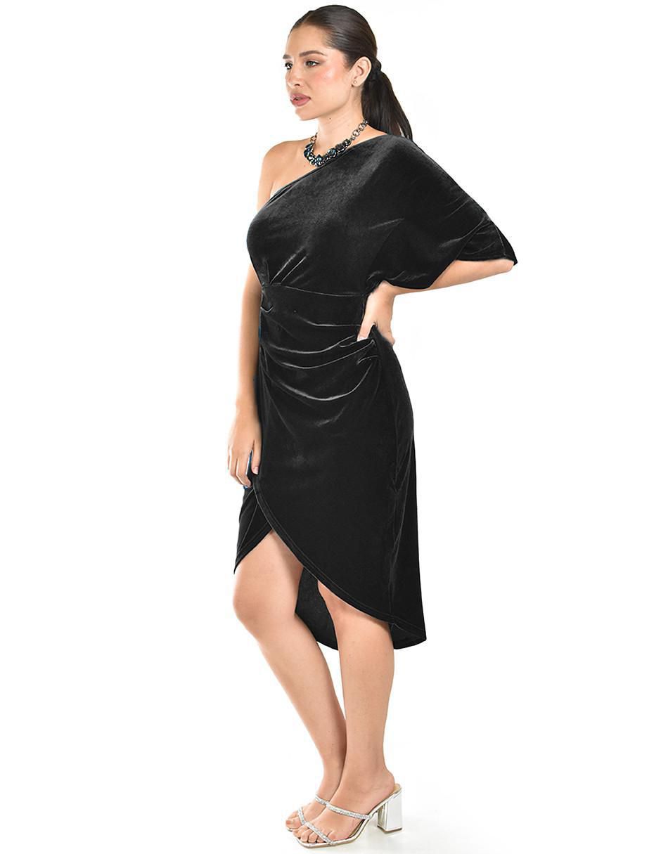 Vestido a la rodilla de fiesta escote medio 2