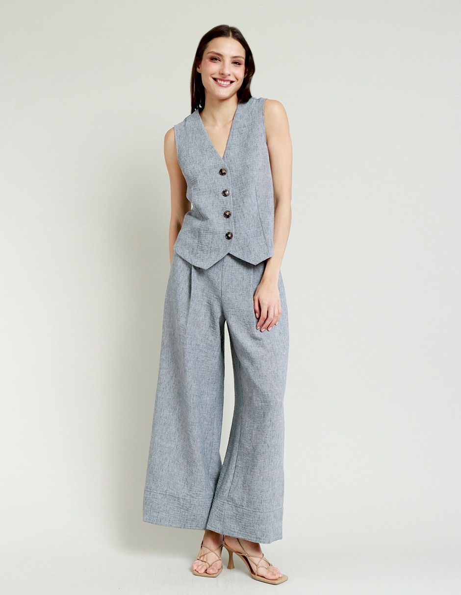Pantalón wide leg para mujer 4