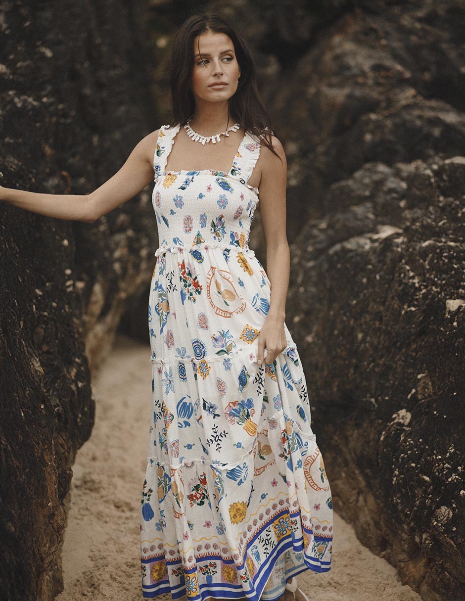Vestido largo casual para mujer 4
