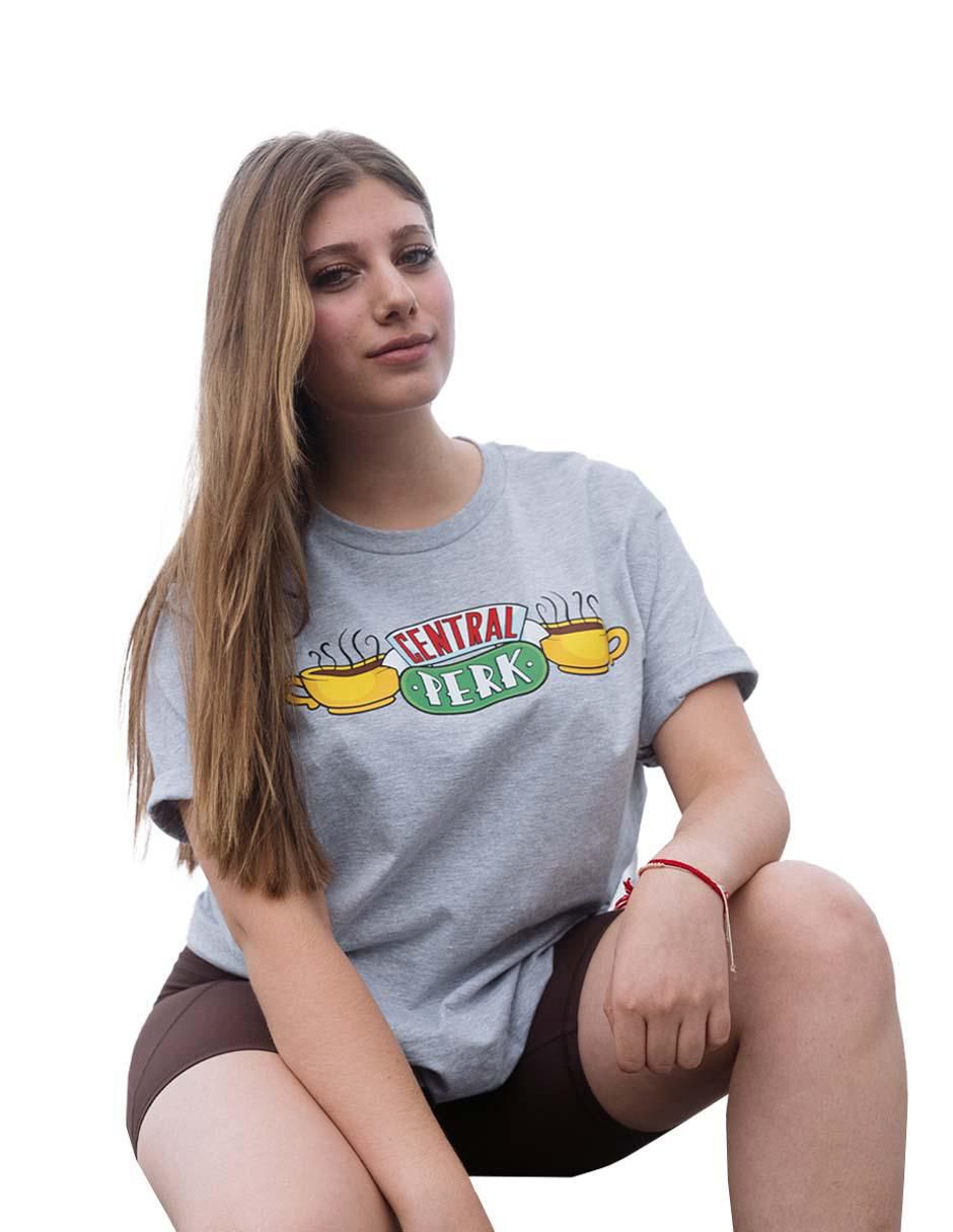 Playera manga corta Friends cuello redondo para mujer Suburbia