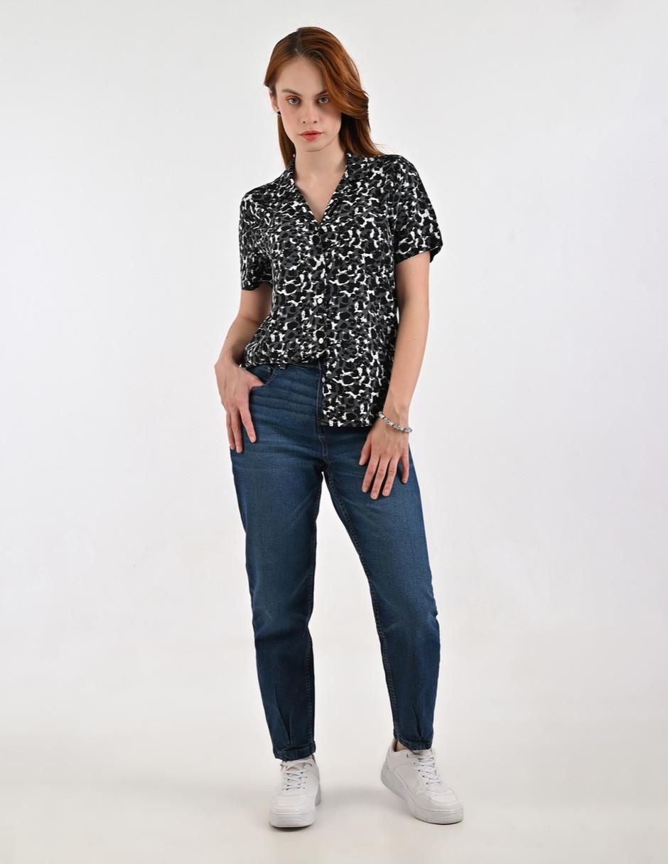 Blusa manga corta para mujer 5