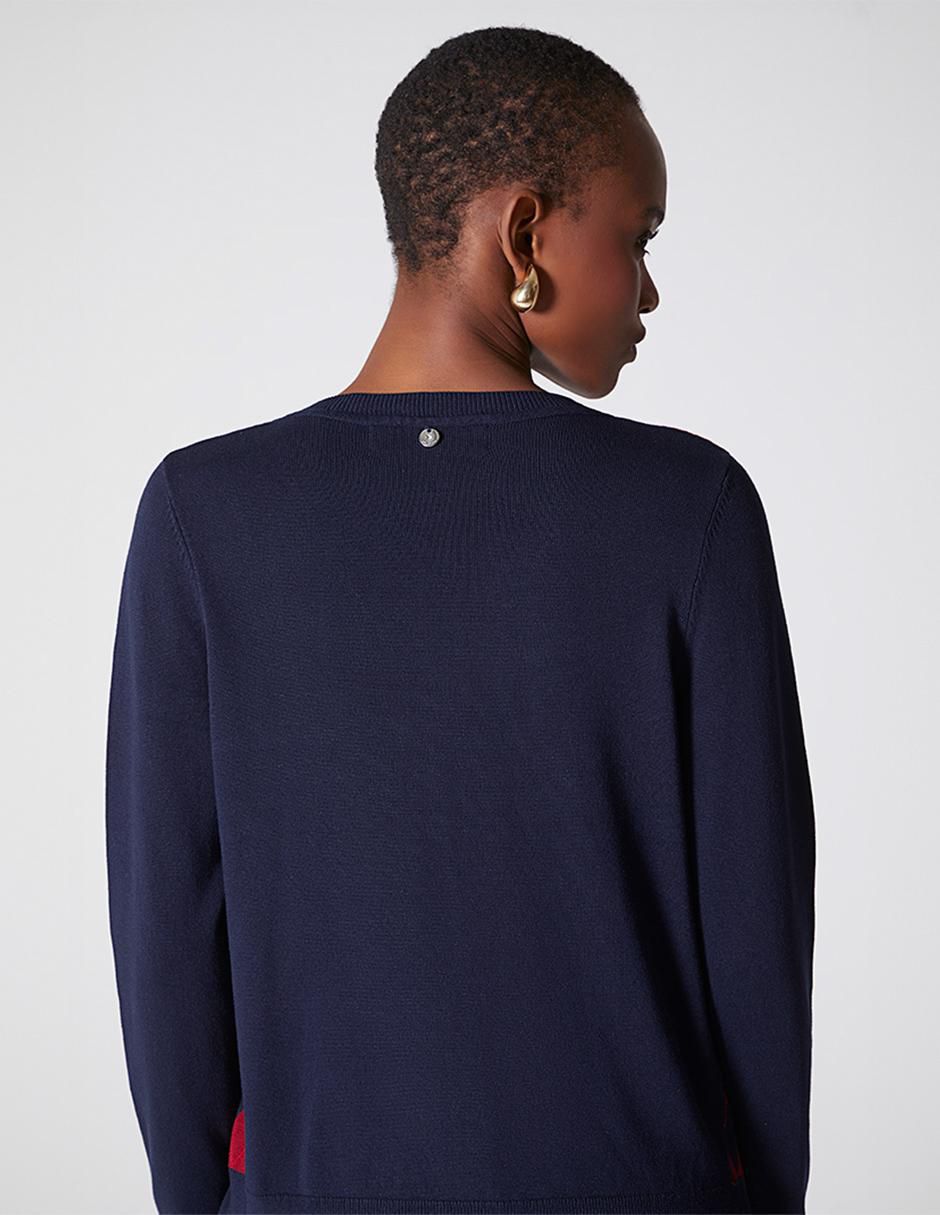 Suéter cuello V para mujer 4