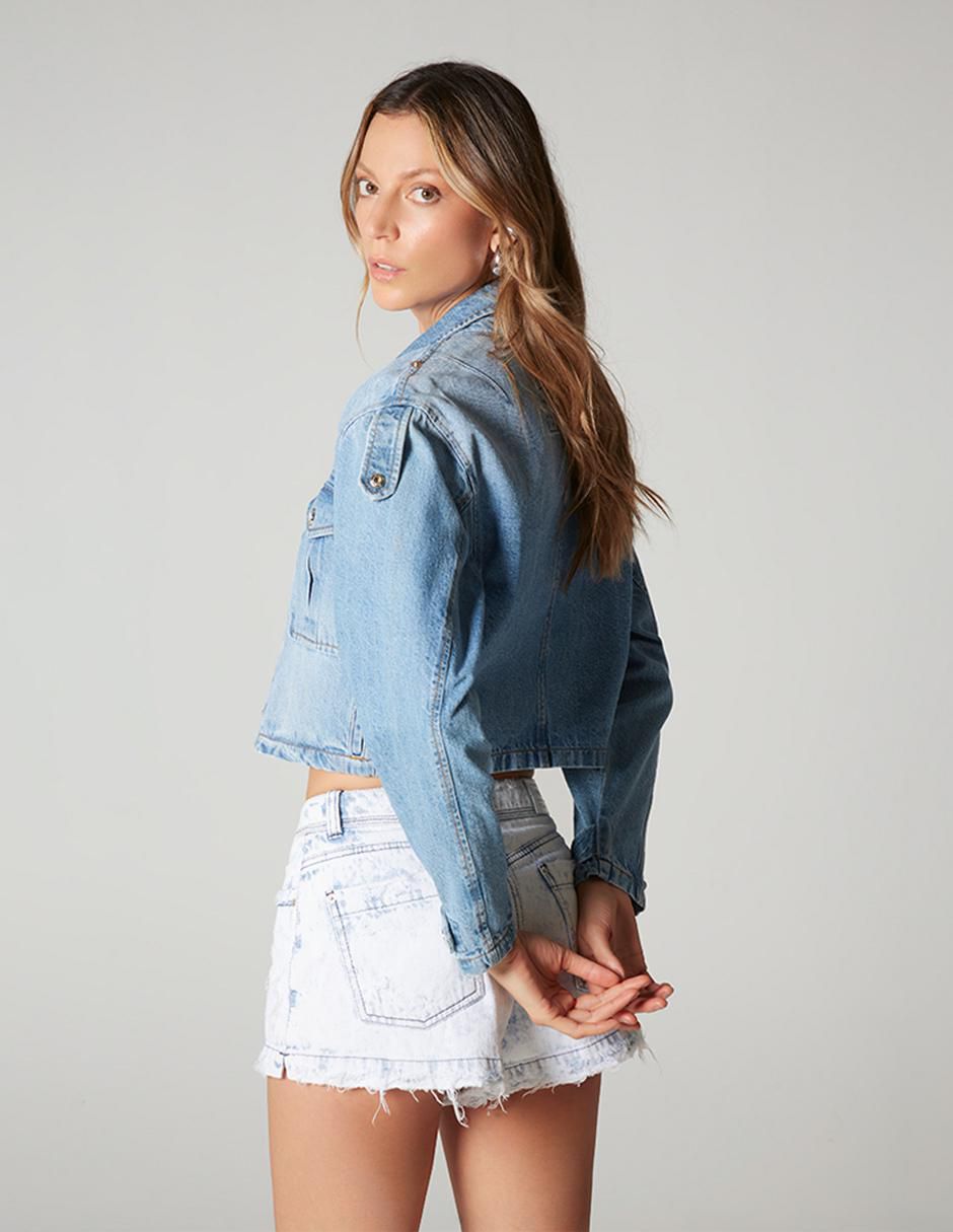 Chamarra casual de algodón para mujer 2