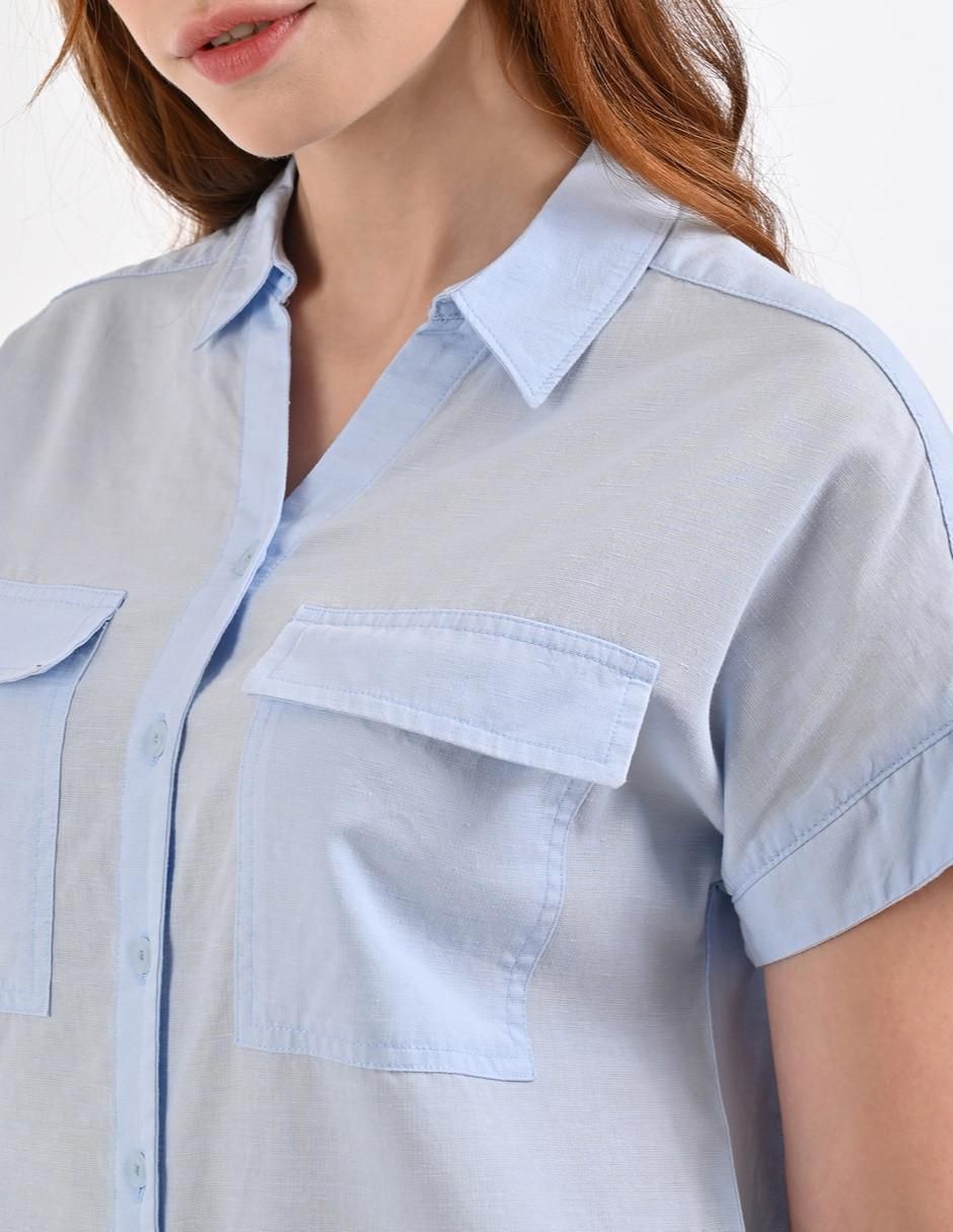 Blusa manga corta para mujer 4
