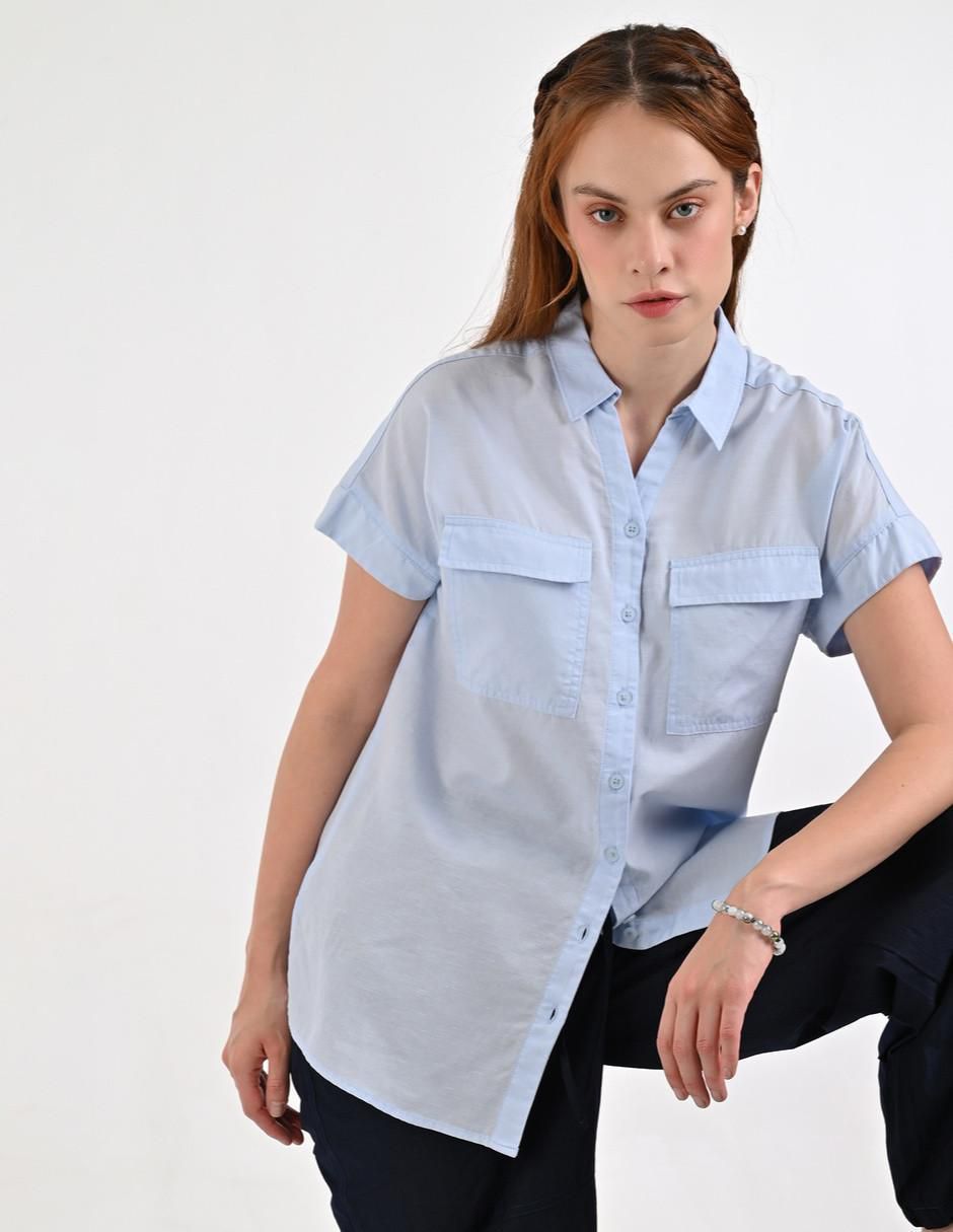 Blusa manga corta para mujer 6