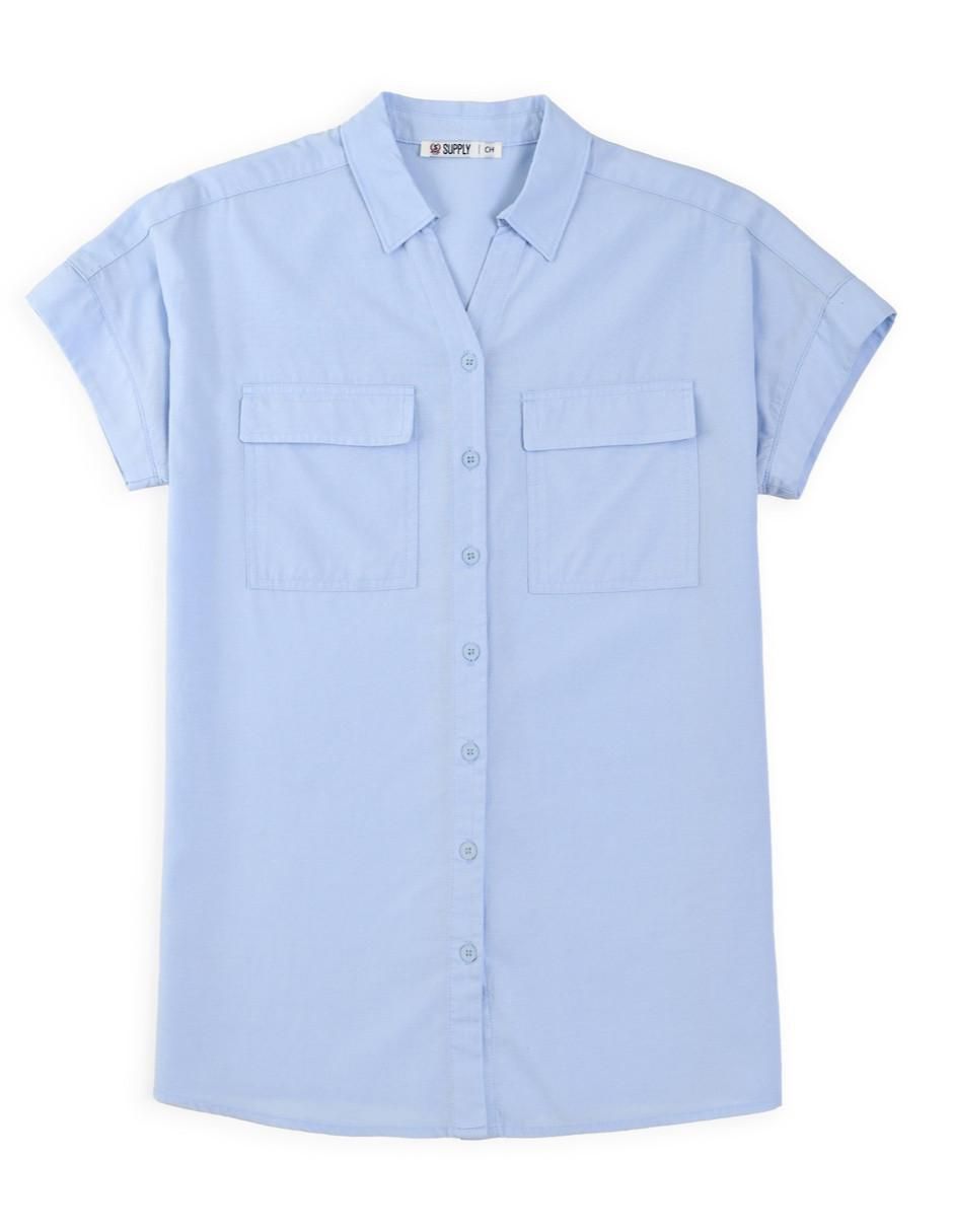 Blusa manga corta para mujer 7