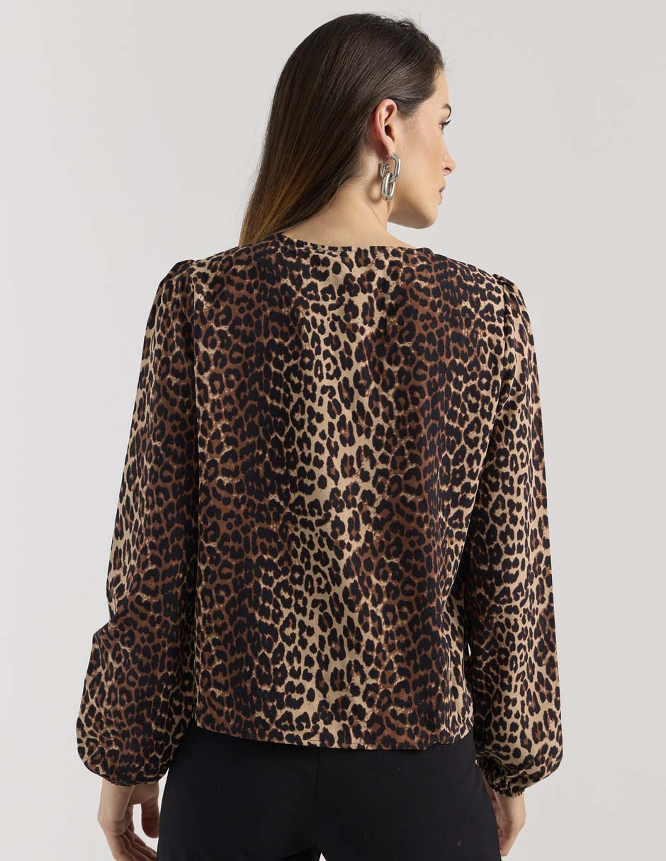 Blusa túnica manga larga para mujer 2