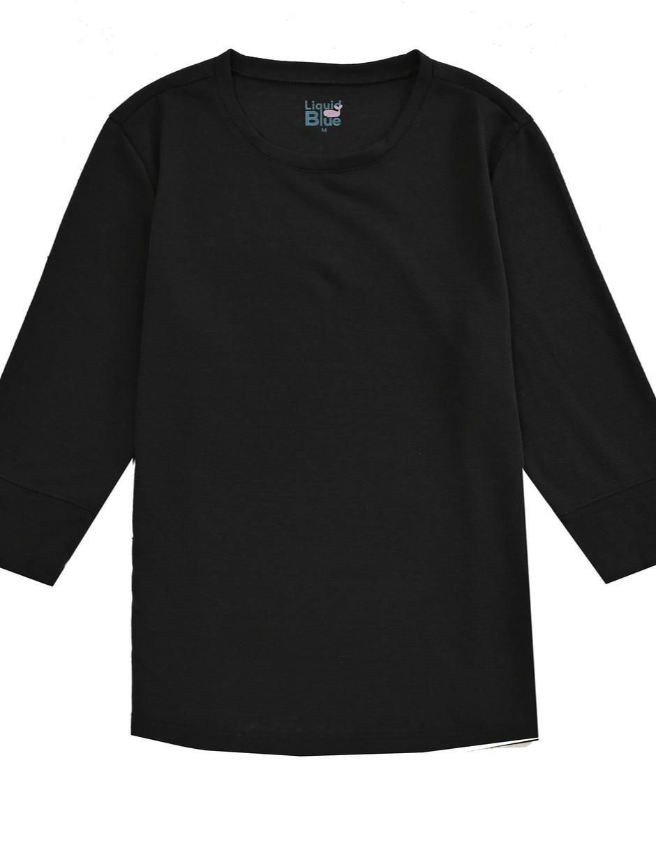 Blusa Liquid Blue manga 3/4 para mujer