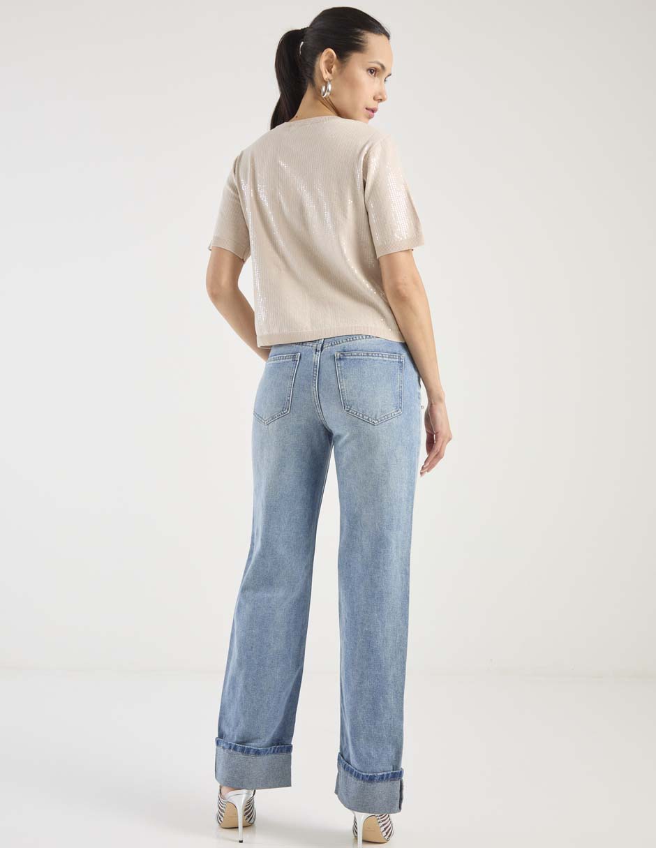 Jeans straight para mujer 2