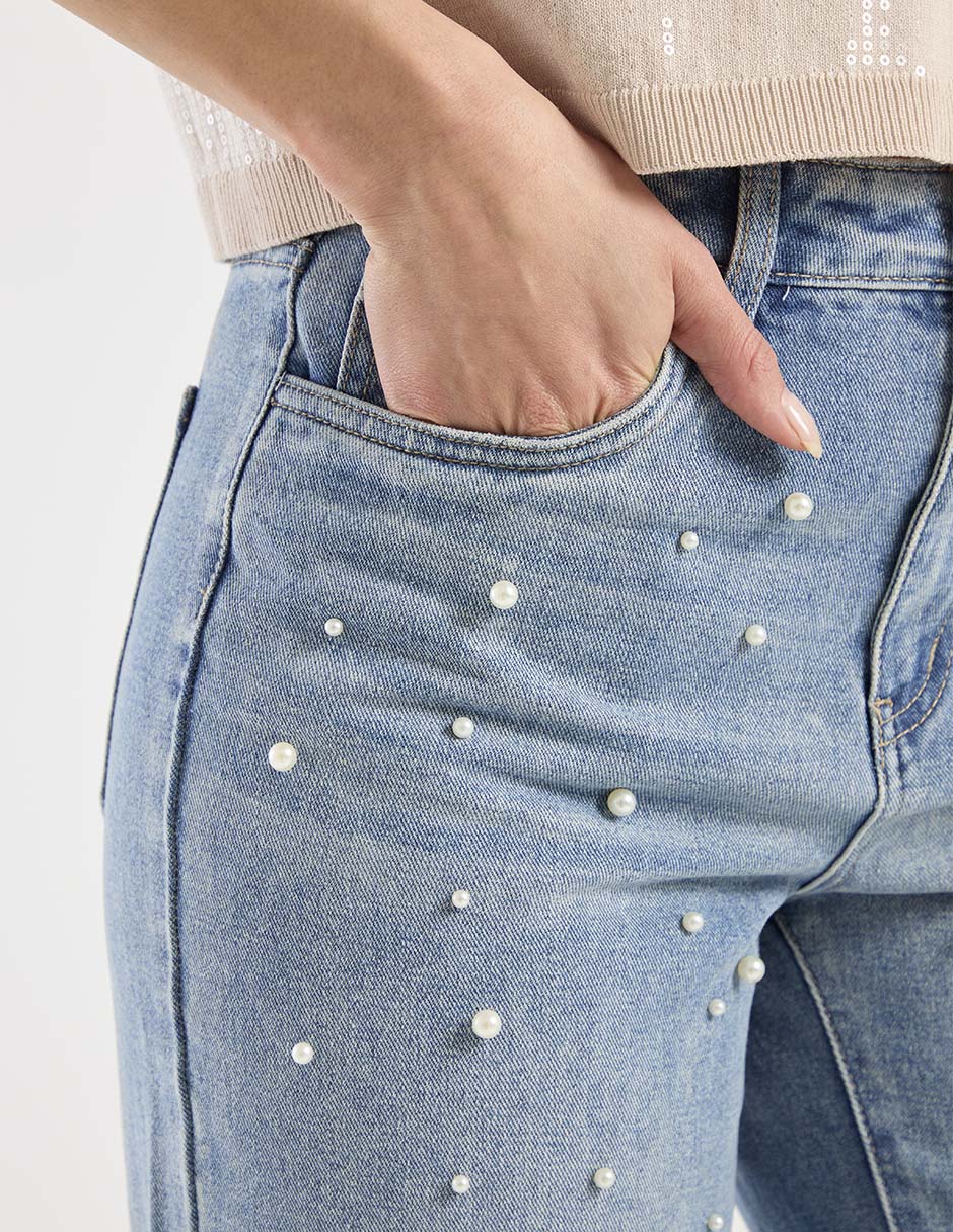 Jeans straight para mujer 4